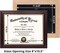 8.5x11 Certificate Diploma Frame – Solid Wood with UV Protection Acrylic, Cherry Finish with Gold Trim